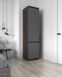 Шкаф Морели Т217 венге темный/антрацит с полками 50 см