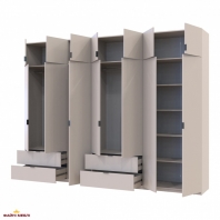 Шафа для одягу Дорос Лукас кашемір 7 дверна 315 см