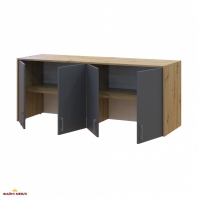 Антресоль висока Дорос Ронді графіт 4-дверна 160 см