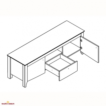 Тумба RTV2D1S Карина 0
