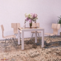 Стол-трансформер Kors Дуб тахо/Белый