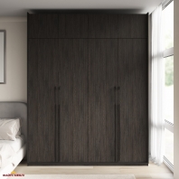 Шкаф Морели R-0019 Рамо 4 дверный венге со штангой и полками 197см
