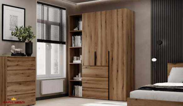 Шкаф распашной комбинированный трёхдверный Art In Head №8 Light, ширина 160 см Шкаф распашной комбинированный трёхдверный Art In Head №8 Light, ширина 160 см