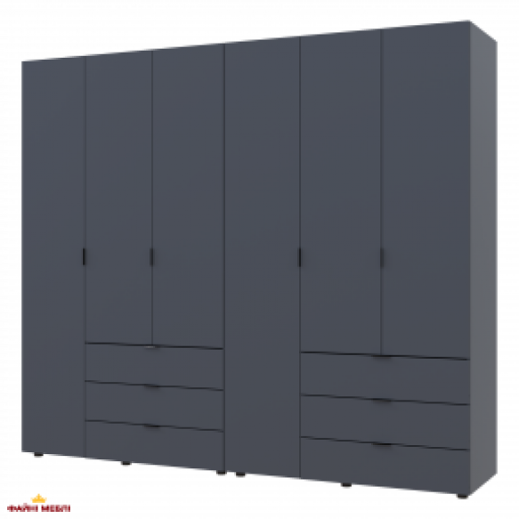 Шафа Дорос Гелар графіт 6 дверна 232,5 см