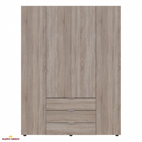 Шафа для одягу Дорос Гелар дуб сонома 4-х дверна 155 см 4