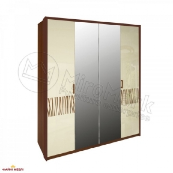 Шафа з дзеркалом 4Д Віола/Терра