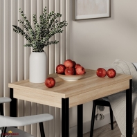 Стол-трансформер Lunch Дуб сонома/Чёрный