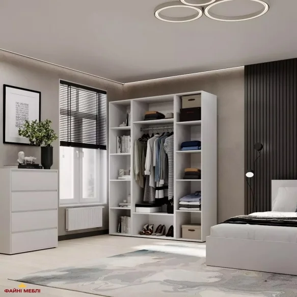 Шафа комбінована трьохдверна Art in Head №16 Light / Лайт 160 см 0