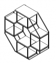 Этажерка навесная SFW/104 Мерс