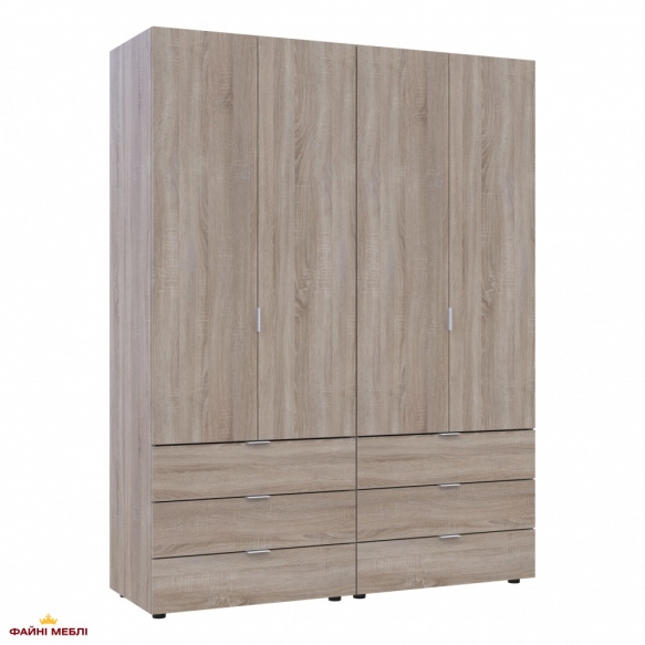 Шафа Дорос Гелар дуб сонома 4-х дверна 155 см 5