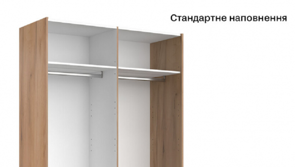 Шафа-купе з дзеркалом 2,0х2,4 Асті 0