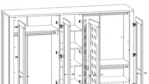 Шкаф 5D Амстердам 2