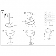 Барний стілець H-45