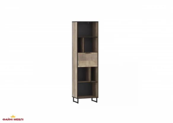 Стелаж дуб гранж пісочний F-0016 Форте