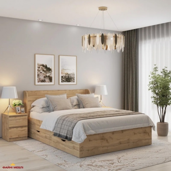 Кровать двуспальная ДСП Mebel Star Adel /Адель 3