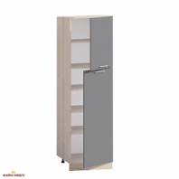 Шкаф П60.214.2Д В.5 для посуды с полками Хай-Тек глянец перламутр