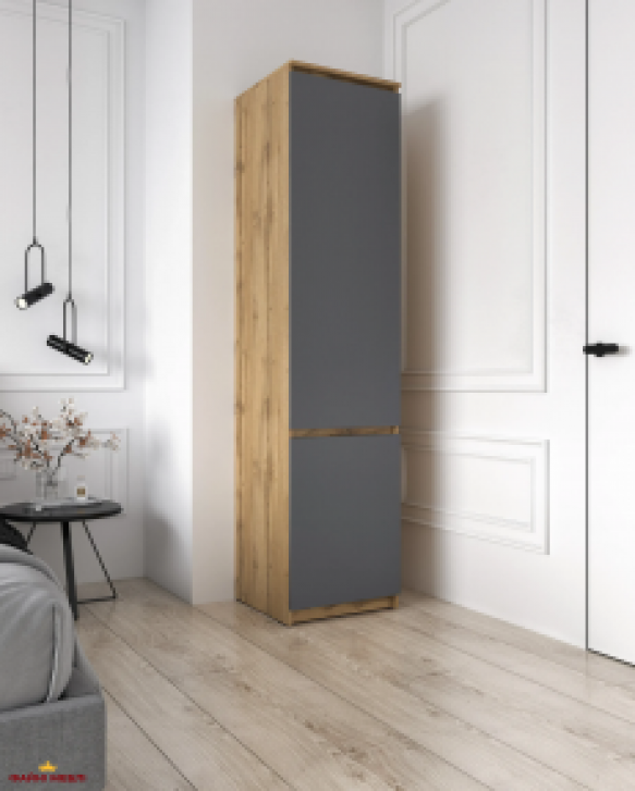 Шкаф Морели Т217 аппалачи/антрацит с полками 50 см