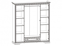 Шкаф NSZF4D1S Стилиус