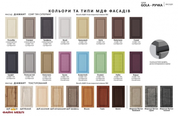 Модульная кухня Gola ручка Высокий Крашенный Глянец 1