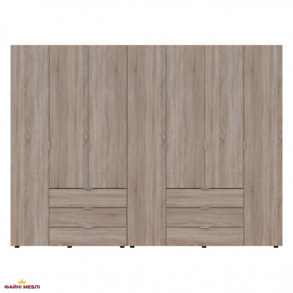Шафа Дорос Гелар дуб сонома 7 дверна 271,2 см 4
