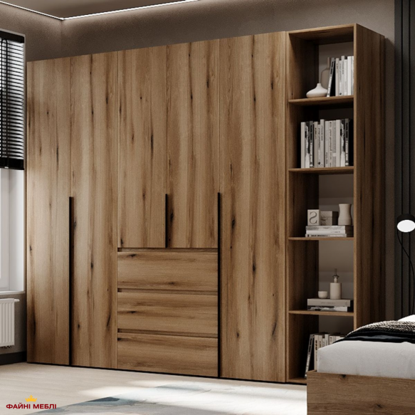 Шкаф распашной комбинированный четырёхдверный Art In Head №14 Light, ширина 240 см 9 Шкаф распашной комбинированный четырёхдверный Art In Head №14 Light, ширина 240 см 9