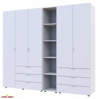 Шафа Дорос Гелар білий з Етажеркою 5 дверна 231,9 см