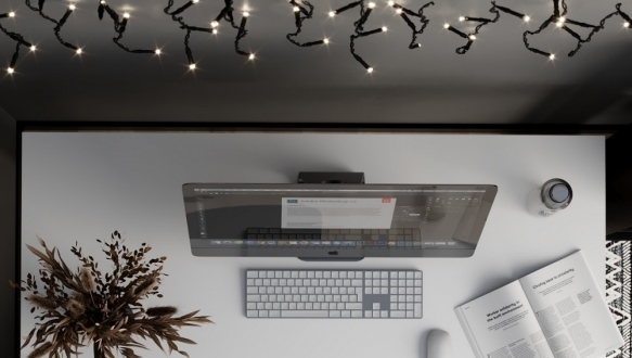 Письмовий стіл Brevity Loft standart Білий діамант/Білий метал 0