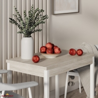 Стол-трансформер Lunch Артвуд светлый/Белый