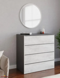 Комод антрацит/бетон ТХ005