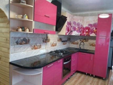 Модульная кухня Крашеный високий глянец с печатью 