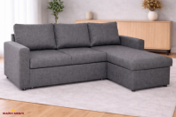 Кутовий диван розкладний дельфін Анжело Меблі Стиль 223 х 151 см