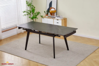 Стол OSLO CERAMIC черный мат/черный каркас