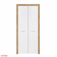 Шафа SZF2D BRW Poland Balder 2 дверна білий 90 см