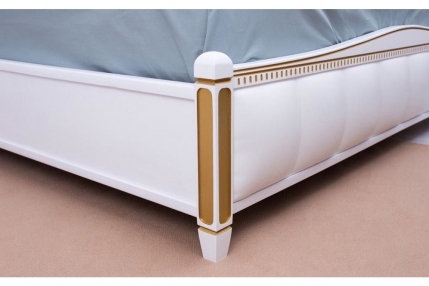 Кровать Прованс с мягкой спинкой (квадрат) и подьемным механизмом 1