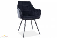 Стілець Lilia Velvet чорний