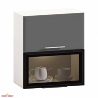 Шафа верхня В60.72.1Д.1СК комбі Хай-Тек глянець перламутр