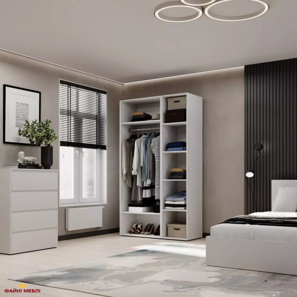 Шкаф распашной комбинированный трёхдверный Art In Head №12 Light, ширина 120 см 4 Шкаф распашной комбинированный трёхдверный Art In Head №12 Light, ширина 120 см 4