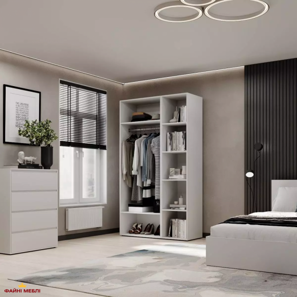 Шкаф распашной комбинированный двухдверный Art In Head №11 Light, ширина 120 см 4 Шкаф распашной комбинированный двухдверный Art In Head №11 Light, ширина 120 см 4