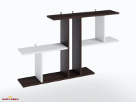 Полка настенная венге темный/белый T8