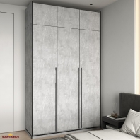 Шафа Морелі R-0015 Рамо 3 дверна бетон з полицями 150 см