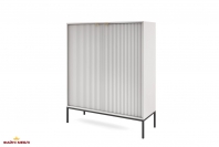 Комод высокий Серый/Черные ножки K104 Nova