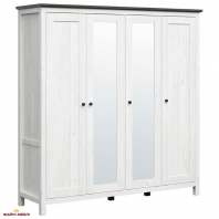 Шкаф SZF2L2D3E BRW Poland Hesen 4 дверный модрина 197 см