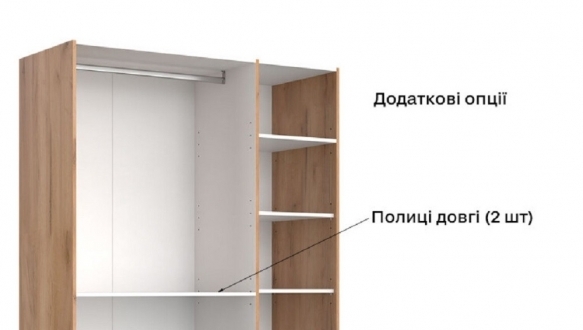 Шкаф-купе 2.0 зеркало Рома 4