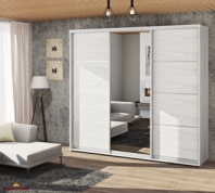 Шафа-купе 2,6м тридверна з дзеркалом з 4-х частин