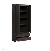 Шкаф REG2D2S BRW Poland Kaspian 2 дверный венге 90 см