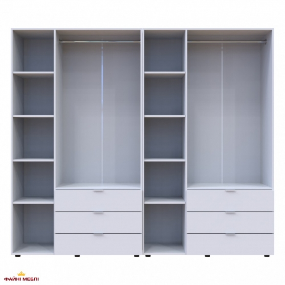 Шафа Дорос Гелар білий 6 дверна 232,5 см 2