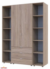 Шафа Дорос Гелар дуб сонома з 2 Етажерками 2-х дверна 153,9 см