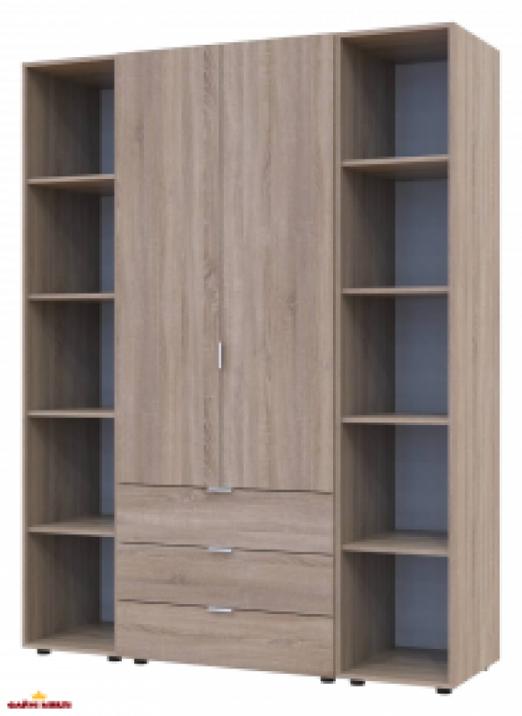 Шафа Дорос Гелар дуб сонома з 2 Етажерками 2-х дверна 153,9 см Шафа Дорос Гелар дуб сонома з 2 Етажерками 2-х дверна 153,9 см