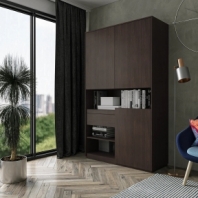 Шкаф Морели RS-1 2 дверный венге 125 см