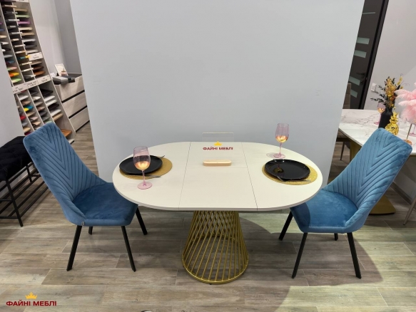 Стол круглый раскладной MebliRoMax Rondo slide / Рондо Слайд D900 0